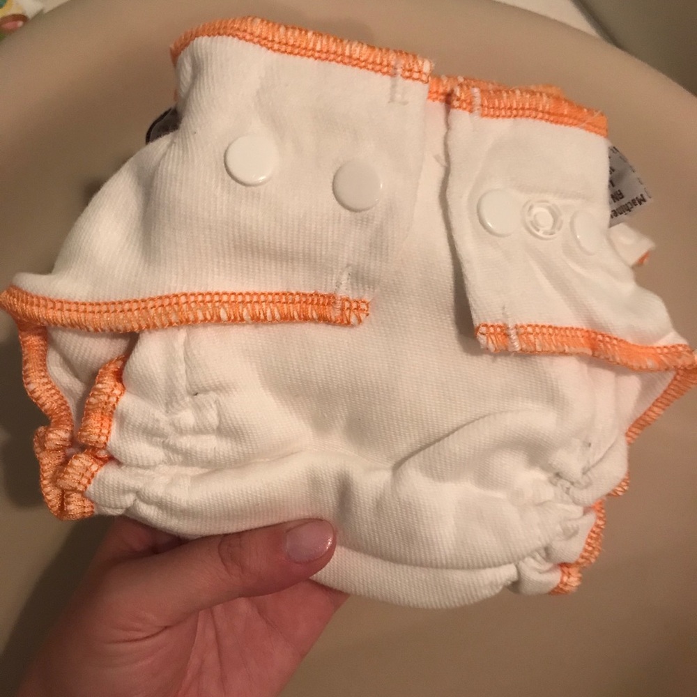 SOLD OUT! 5x Newborn Clotheez snap cloth diaper